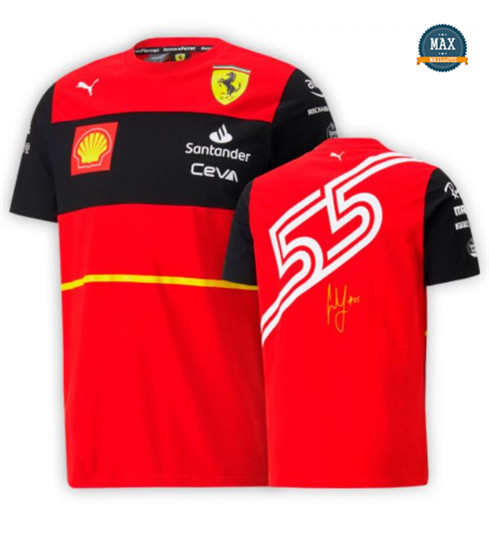 Max Maillots Scuderia Ferrari 2022 - Carlos Sainz grossiste