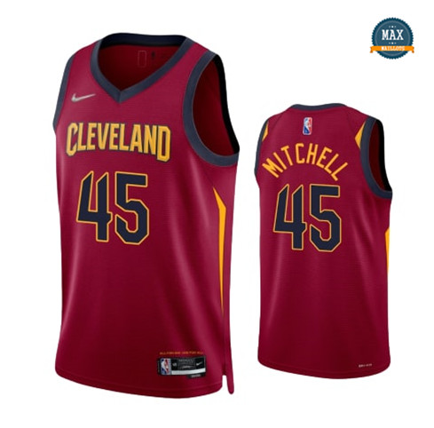 Max Maillots Donovan Mitchell, Cleveland Cavaliers 2021/22 - Icon personnalisé