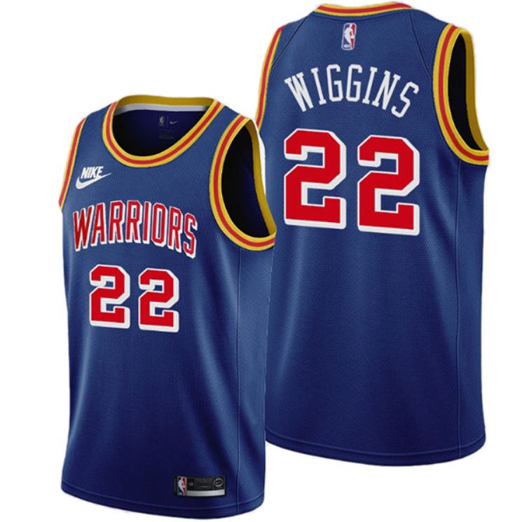 Max Maillots Andrew Wiggins, Golden State Warriors 2021/22 - Classic personnalisé
