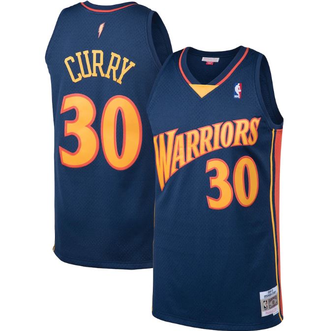 Max Maillot Stephen Curry, Golden State Warriors - Hardwood Classics personnalisé