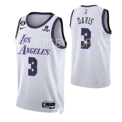Max Maillot Anthony Davis, Los Angeles Lakers 2022/23 - Édition Ville grossiste