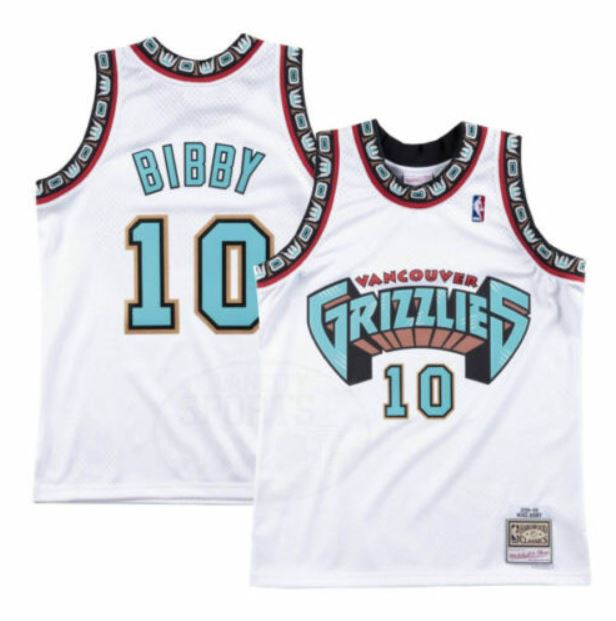 Max Maillot Mike Bibby, Memphis Grizzlies - Blanc grossiste