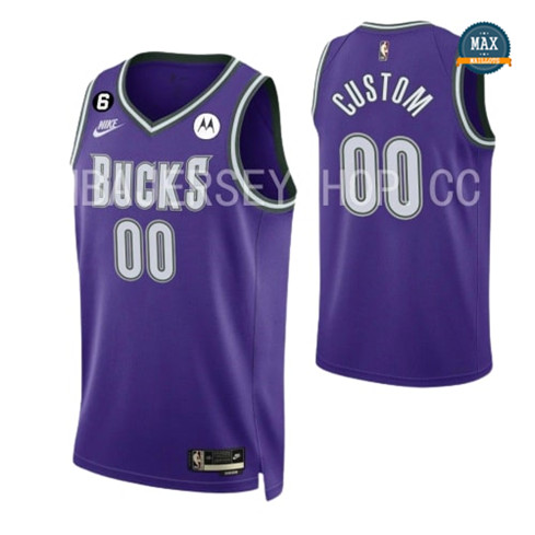 Max Maillots Custom, Milwaukee Bucks 2022/23 - Classic grossiste