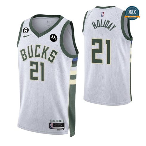 Max Maillot Jrue Holiday, Milwaukee Bucks 2022/23 - Association grossiste