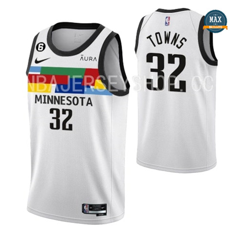 Max Maillot Karl-Anthony Towns, Minnesota Timberwolves 2022/23 - City Original