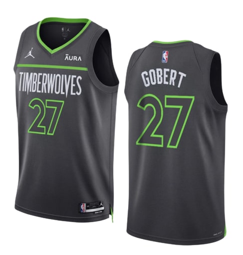 Max Maillots Rudy Gobert, Minnesota Timberwolves 2022/23 - Statement Original