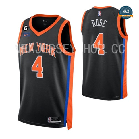 Max Maillots Derrick Rose, New York Knicks 2022/23 - Édition Ville personnalisé