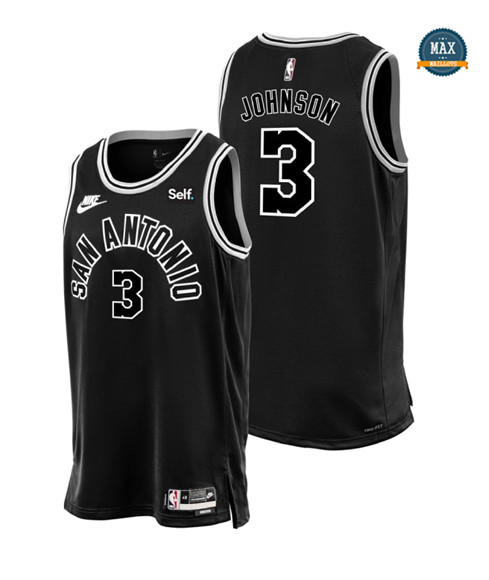 Max Maillots Keldon Johnson, San Antonio Spurs 2022/23 - Classic fiable