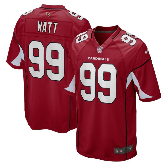 Max Maillot J.J. Watt, Arizona Cardinals - Home personnalisé