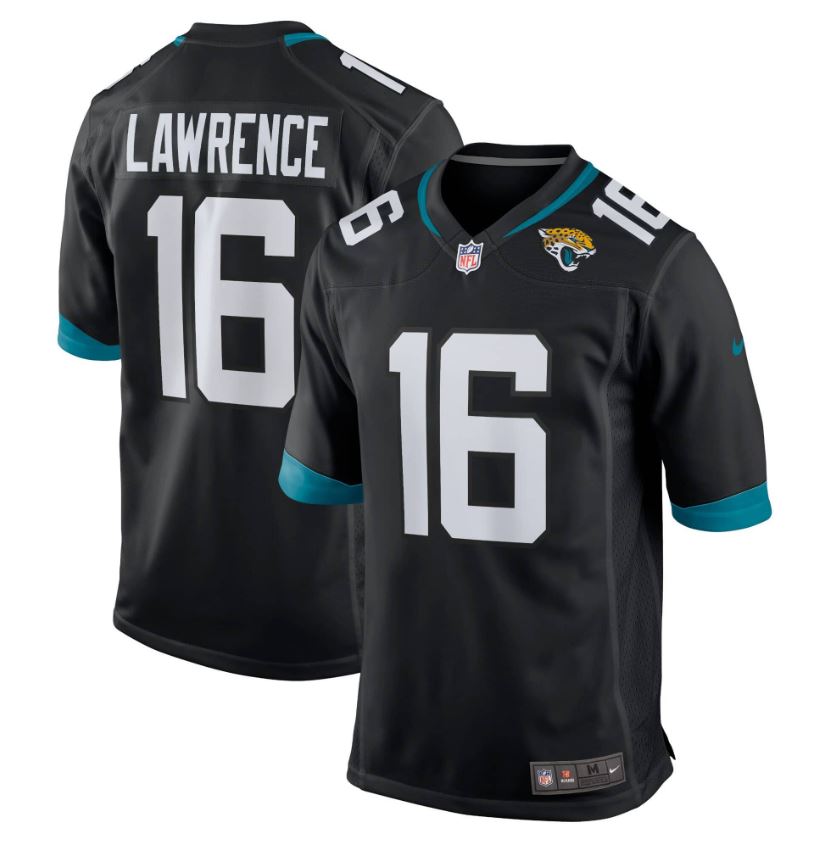 Max Maillots Trevor Lawrence, Jacksonville Jaguars - Vapeur personnalisé