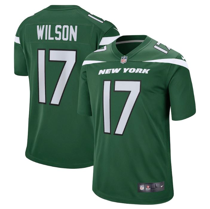 Max Maillots Garrett Wilson, New York Jets - Vert Original