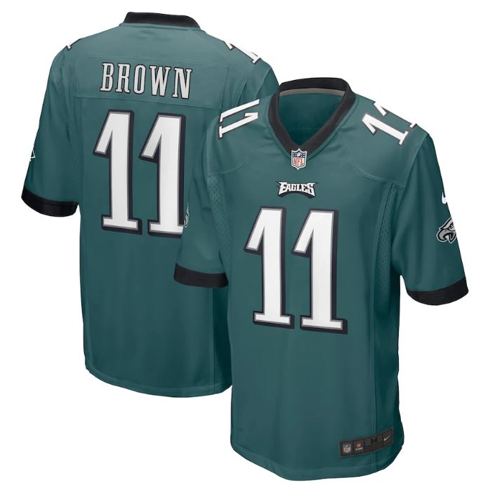 Max Maillots A. J. Brown, Philadelphia Eagles - Vert Minuit discount