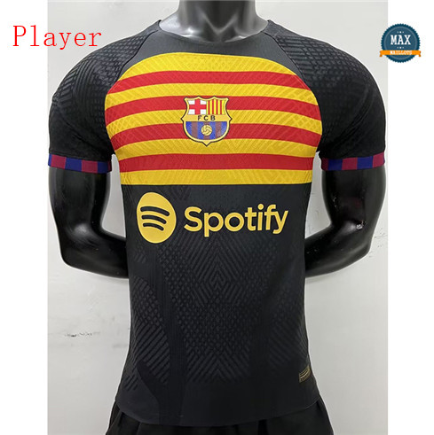 Max Maillots Player Version 2022/23 Barcelone Noir personnalisé