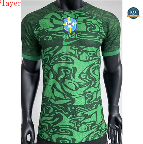 Max Maillots Player Version 2023/24 Brésil Vert grossiste