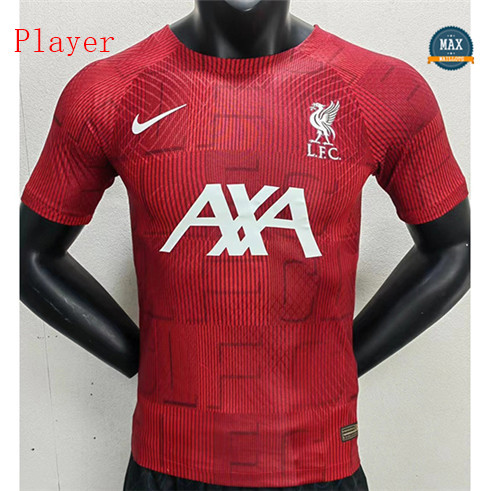 Max Maillots Player Version 2023/24 Liverpool Training personnalisé