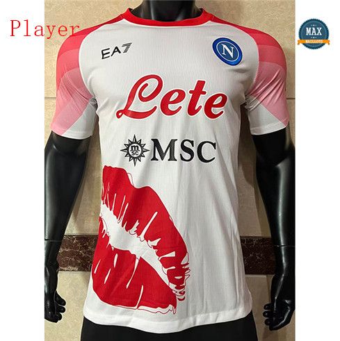 Max Maillot Player Version 2022/23 Naples amoureux des lèvres personnalisé