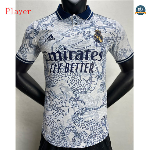 Max Maillot Player Version 2023/24 Real Madrid Dragon Blanc discout
