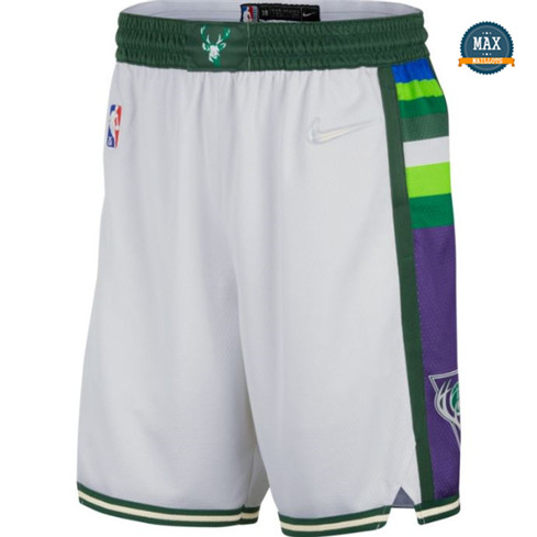 Max Maillots Short Milwaukee Bucks 2021/22- Édition Ville fiable