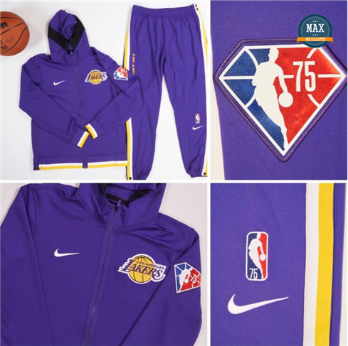 Max Maillots Survetement foot Los Angeles Lakers 2021/22 - 75th Anniv. fiable