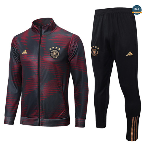 Max Maillots Veste Survetement Allemagne 2022/23 rouge flocage