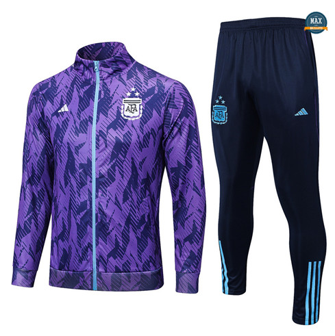 Max Maillots Veste Survetement Argentine 3stars 2023/24 Violet grossiste