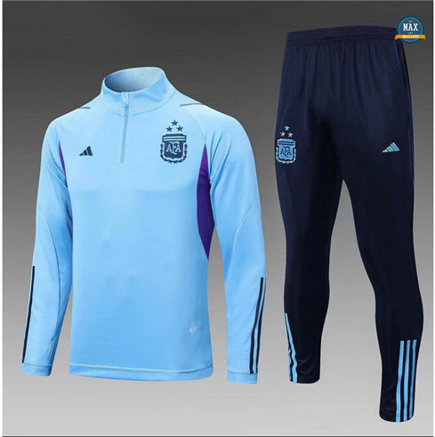 Max Maillots Survetement Argentine 2023/24 Bleu fiable