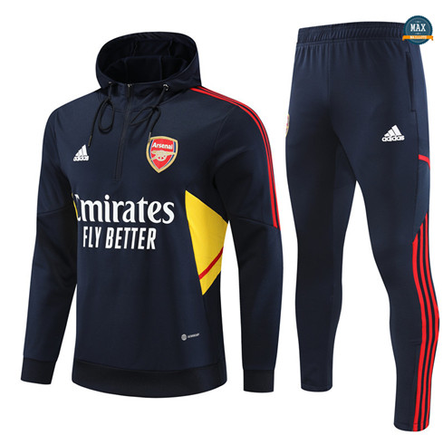 Max Maillot Survetement à capuche Arsenal 2022/23 Bleu discout