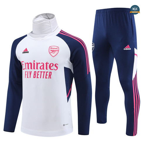 Max Maillots Survetement Arsenal 2022/23 Blanc fiable