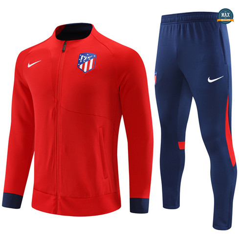 Max Maillots Veste Survetement Atletico Madrid 2022/23 rouge discout