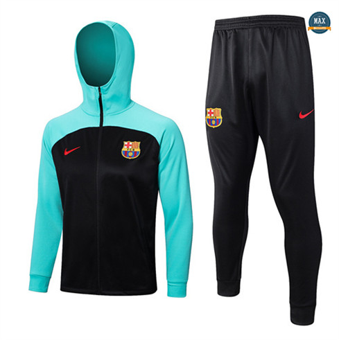 Max Maillot Veste Survetement à capuche Barcelone 2022/23 noir fiable