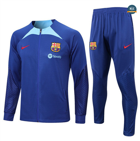 Max Maillots Veste Survetement Barcelone 2022/23 Bleu original