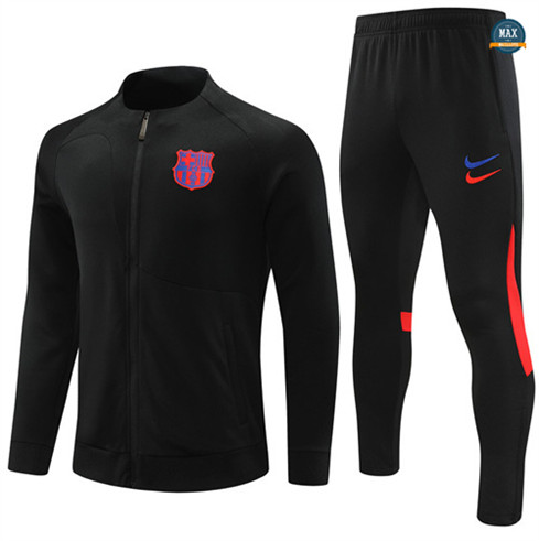 Max Maillot Veste Survetement Barcelone 2022/23 noir grossiste