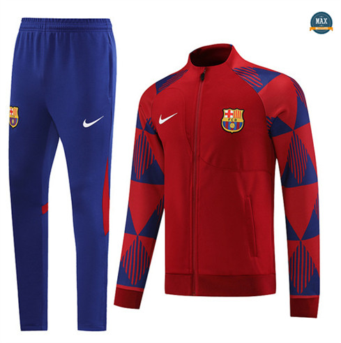 Max Maillots Veste Survetement Barcelone 2022/23 rouge fiable