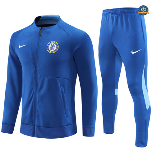 Max Maillot Veste Survetement Chelsea 2022/23 Bleu fiable