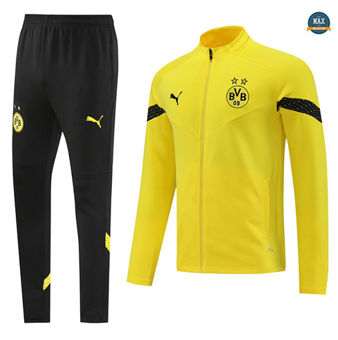 Max Maillots Veste Survetement Dortmund 2022/23 jaune discout