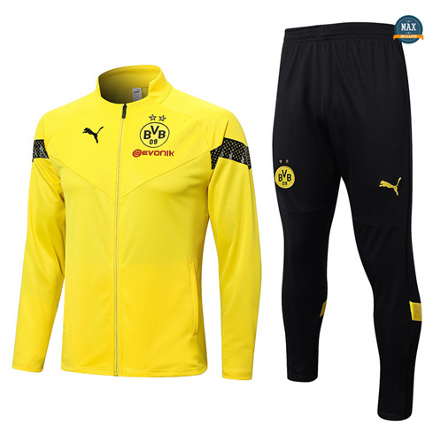 Max Maillot Veste Survetement Dortmund 2022/23 jaune fiable