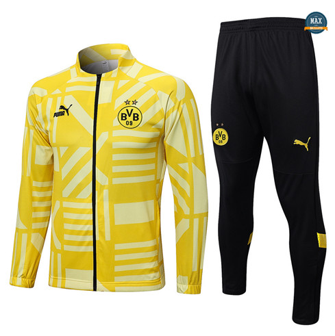 Max Maillots Veste Survetement Dortmund 2022/23 jaune flocage