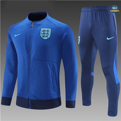 Max Maillots Veste Survetement Enfant Angleterre 2022/23 Bleu fiable