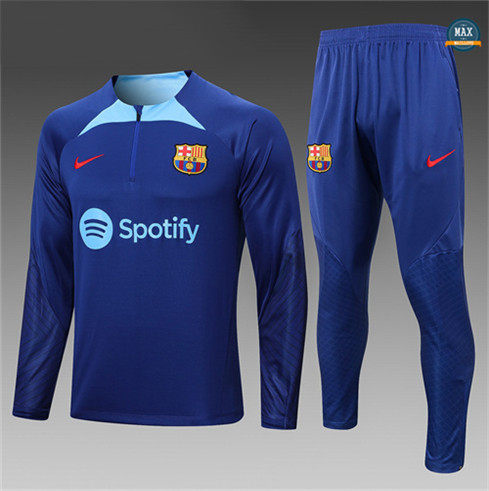 Max Maillots Survetement Enfant Barcelone 2022/23 Bleu discout