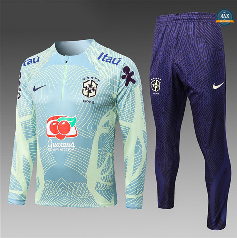 Max Maillots Survetement Enfant Brésil 2022/23 Bleu fiable