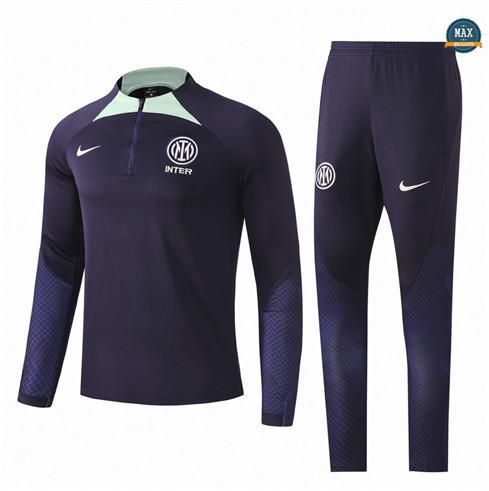 Max Maillots Survetement Enfant Inter Milan 2022/23 Bleu flocage