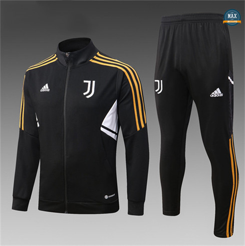 Max Maillot Veste Survetement Enfant Juventus 2022/23 noir grossiste