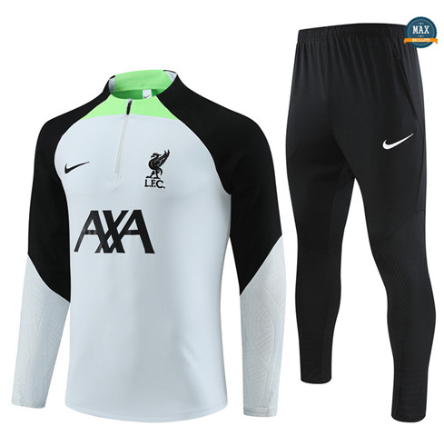 Max Maillots Survetement Enfant Liverpool 2023/24 Blanc grossiste