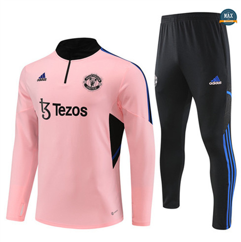 Max Maillot Survetement Enfant Manchester United 2022/23 rose original