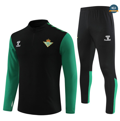 Max Maillot Survetement Enfant Real Betis 2022/23 noir flocage