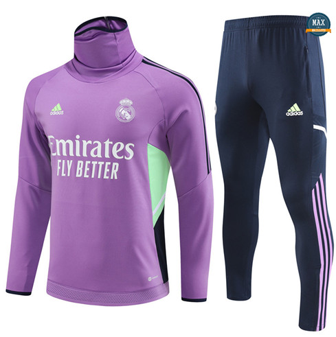 Max Maillot Survetement Enfant Real Madrid 2022/23 Violet grossiste