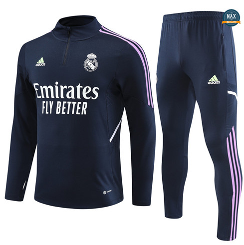 Max Maillots Survetement Enfant Real Madrid 2022/23 Bleu fiable