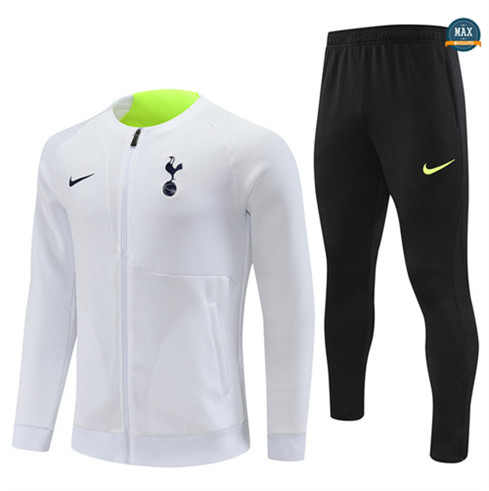 Max Maillot Veste Survetement Enfant Tottenham Hotspur 2022/23 Blanc discout