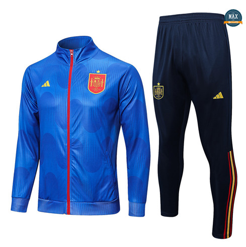 Max Maillot Veste Survetement Espagne 2022/23 Bleu fiable