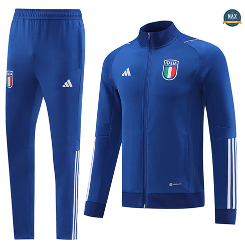 Max Maillot Veste Survetement Italie 2022/23 Bleu original